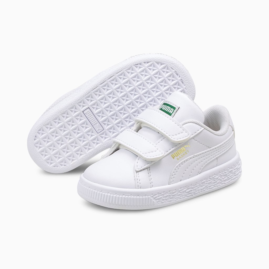 Chlapecké Tenisky Puma Basket Classic XXI Toddler Bílé Bílé | 081LKRBCX