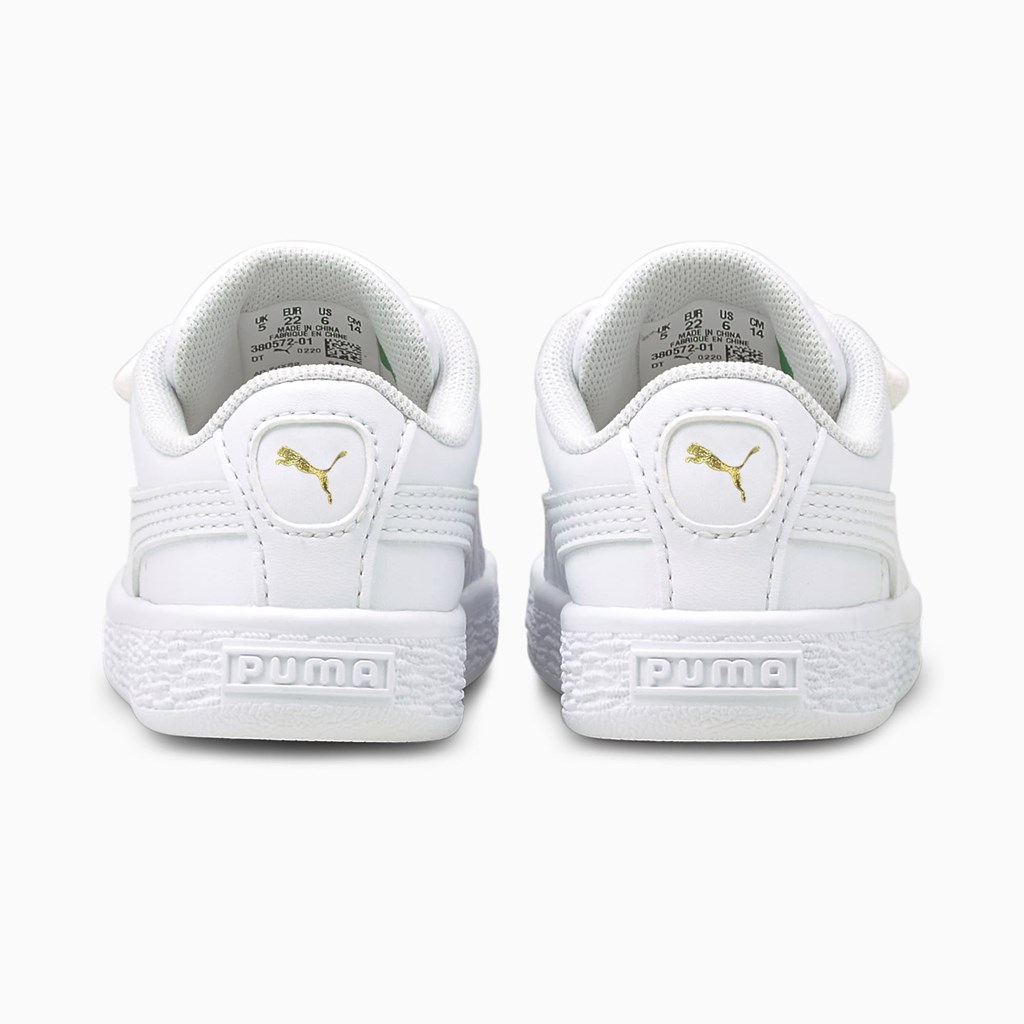 Chlapecké Tenisky Puma Basket Classic XXI Toddler Bílé Bílé | 081LKRBCX