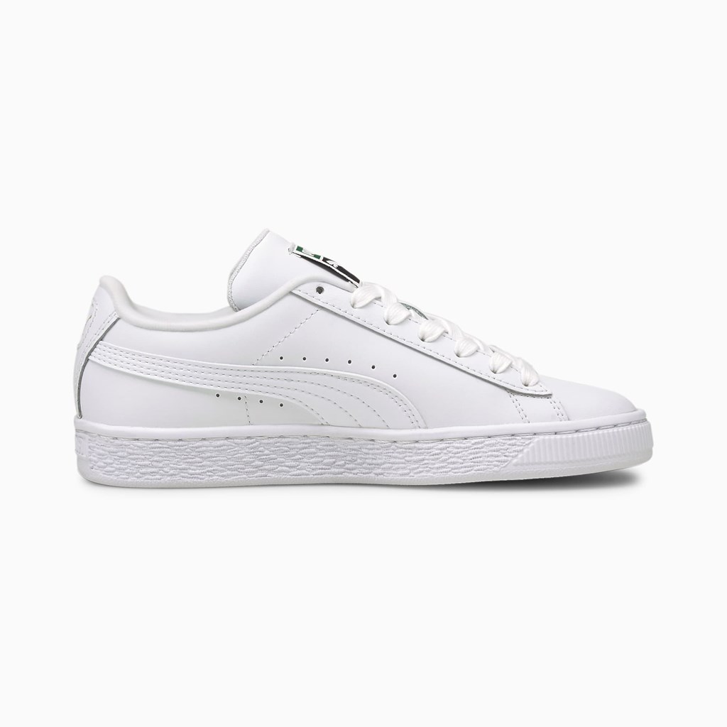 Chlapecké Tenisky Puma Basket Classic XXI JR Bílé Bílé | 569BLYCWV