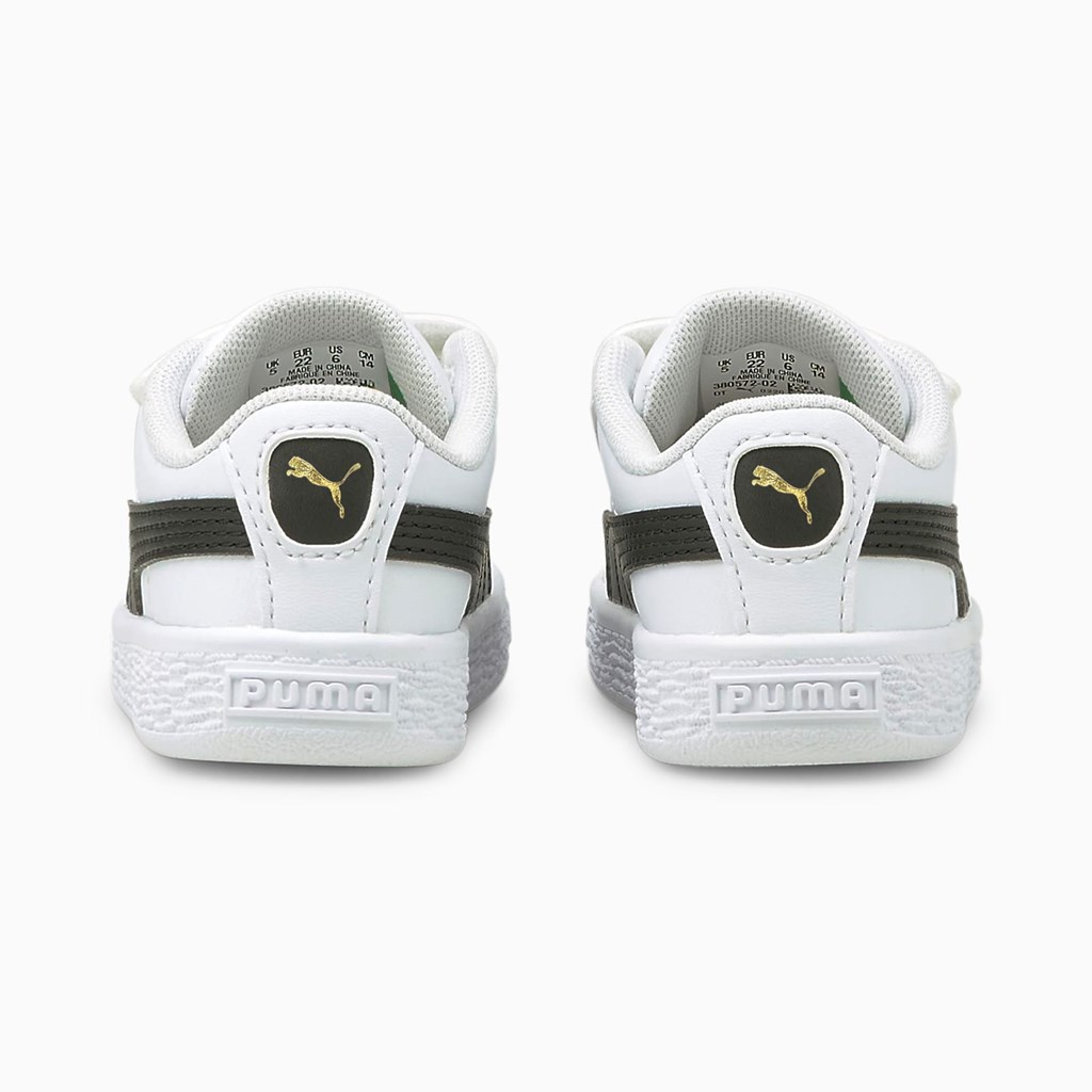 Chlapecké Tenisky Puma Basket Classic XXI Toddler Bílé Černé | 837MCGIKZ