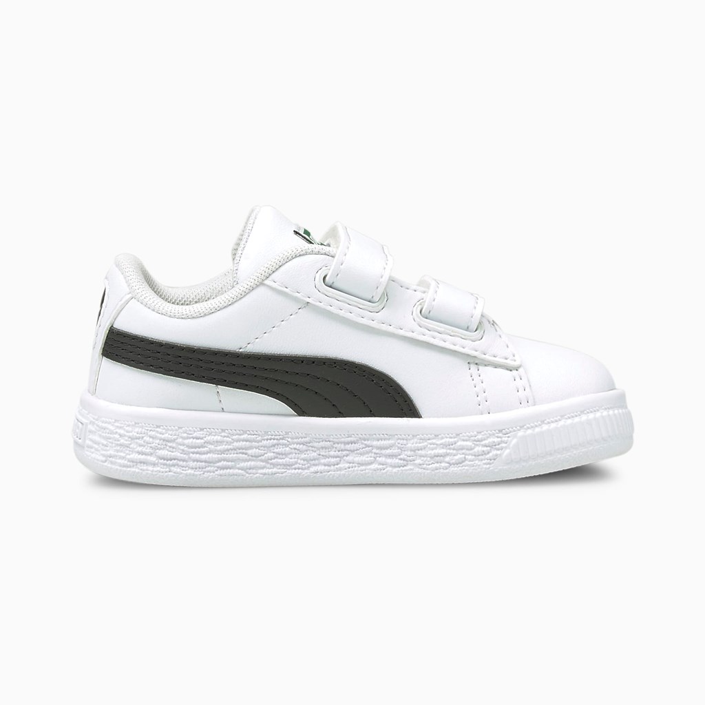 Chlapecké Tenisky Puma Basket Classic XXI Toddler Bílé Černé | 837MCGIKZ