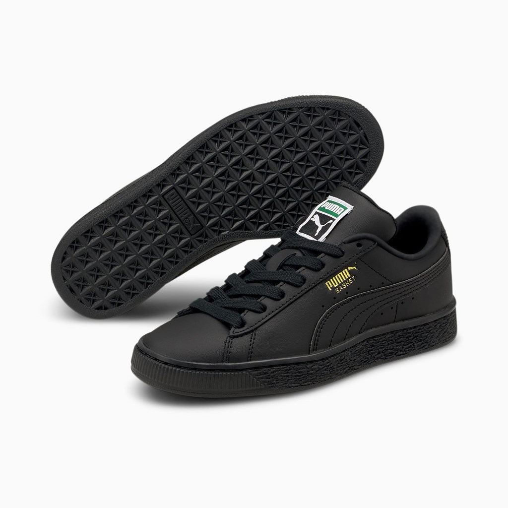 Chlapecké Tenisky Puma Basket Classic XXI JR Černé Černé | 916HUGZEM