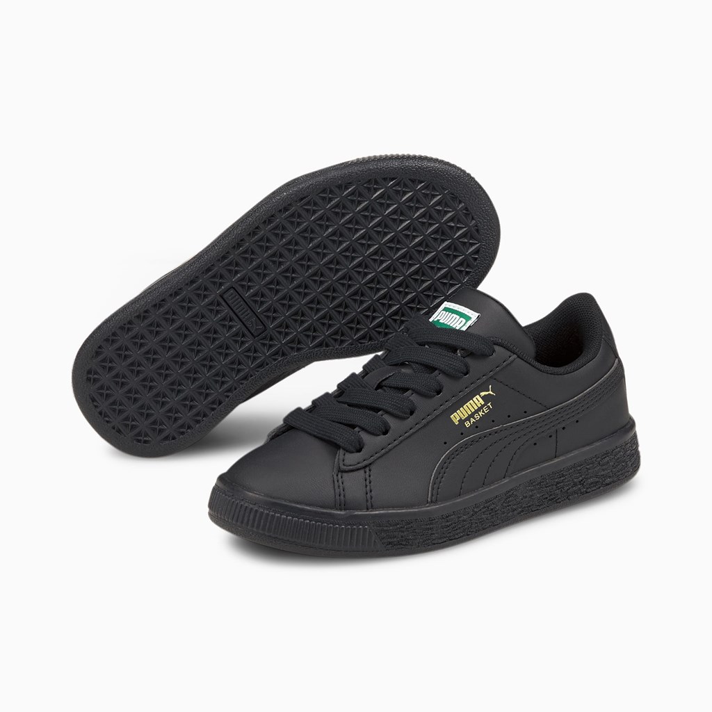 Chlapecké Tenisky Puma Basket Classic XXI Little Černé Černé | 980VWBCQK