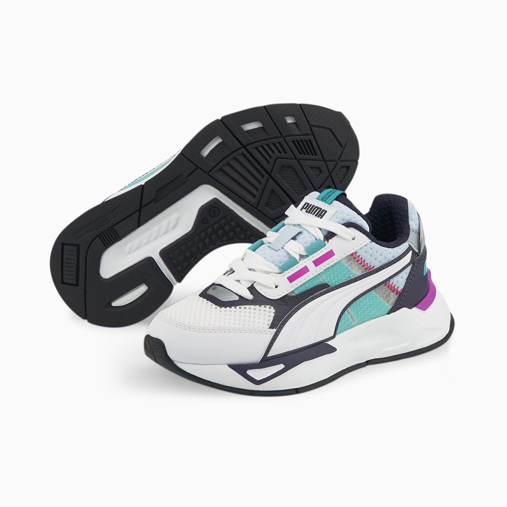 Chlapecké Tenisky Puma Mirage Sportovní Tech Little Bílé Tmavě | 072NKBCJF