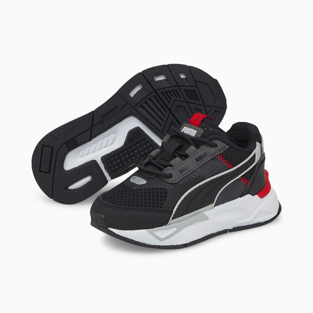 Chlapecké Tenisky Puma Mirage Sportovní Tech Toddler Černé Tmavě Červené | 120CPMAFR