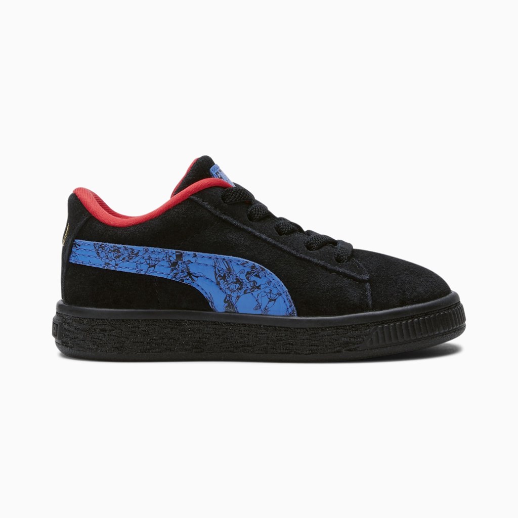 Chlapecké Tenisky Puma PUMA x DC Justice League Suede Toddler Černé | 093PWXGJS