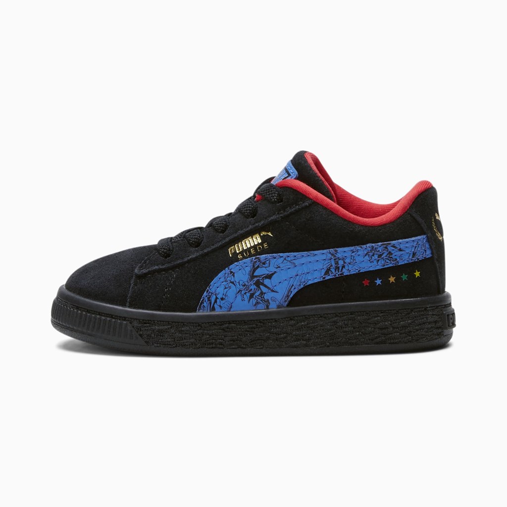 Chlapecké Tenisky Puma PUMA x DC Justice League Suede Toddler Černé | 093PWXGJS