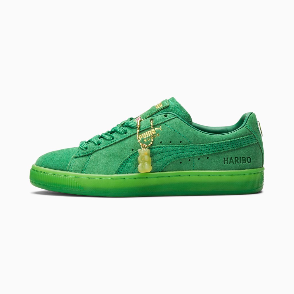 Chlapecké Tenisky Puma PUMA x HARIBO Suede JR Zelene Zelene | 548NICFOG