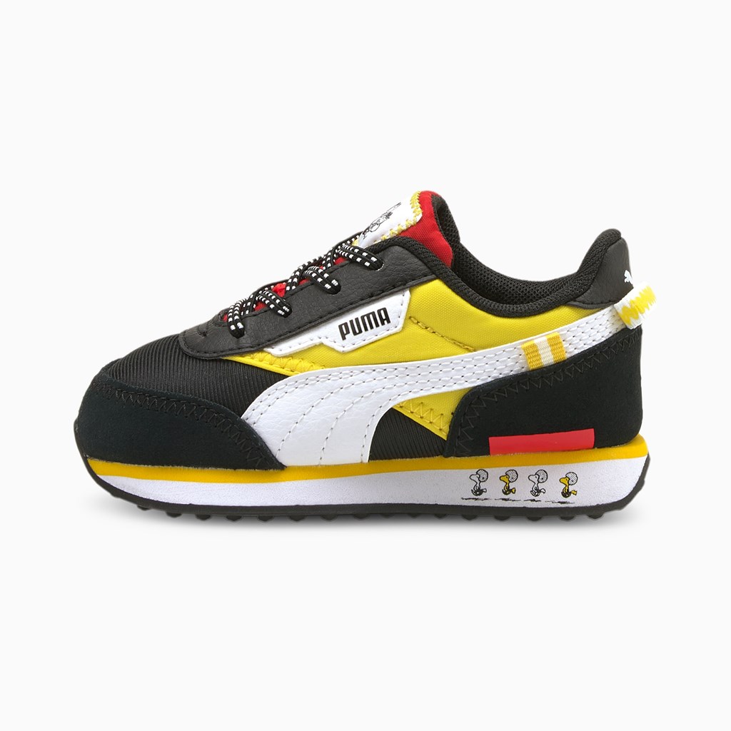 Chlapecké Tenisky Puma PUMA x PEANUTS Future Rider Toddler Černé | 294ZNOSJD