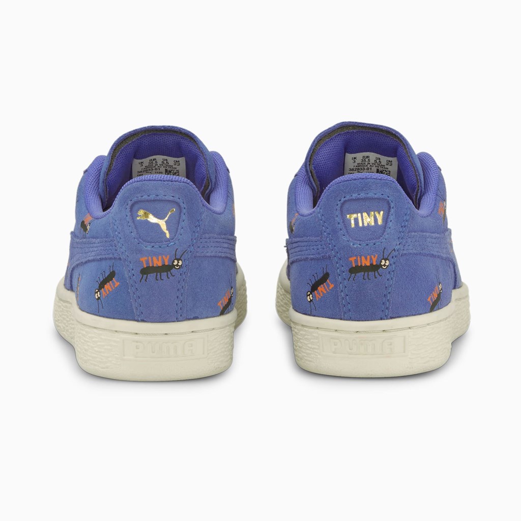 Chlapecké Tenisky Puma PUMA x TINYCOTTONS Suede JR Blankyt Bílé | 370RWFHSB