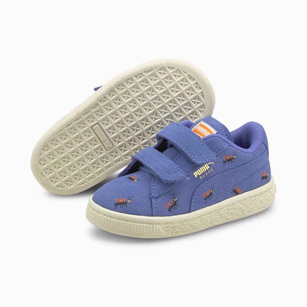 Chlapecké Tenisky Puma PUMA x TINYCOTTONS Suede Toddler Blankyt Bílé | 907KCFPWL