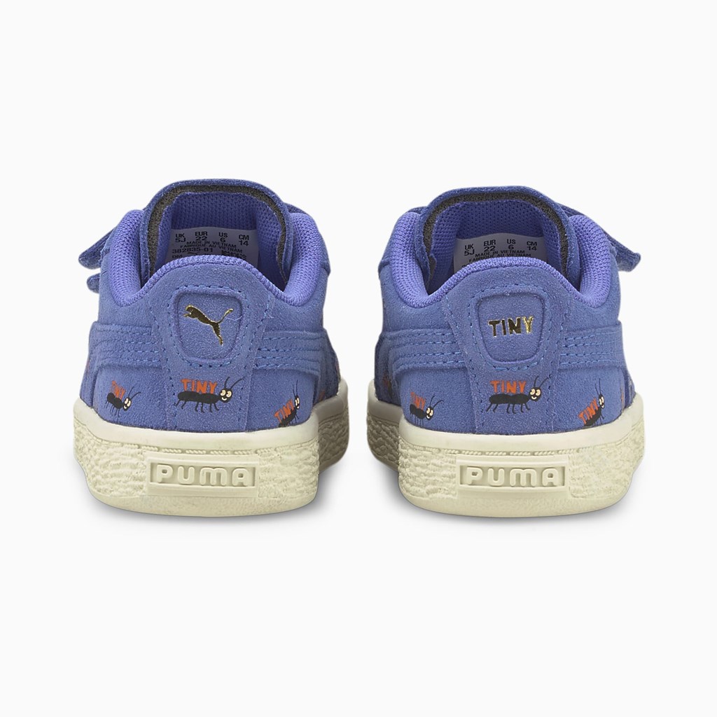 Chlapecké Tenisky Puma PUMA x TINYCOTTONS Suede Toddler Blankyt Bílé | 907KCFPWL