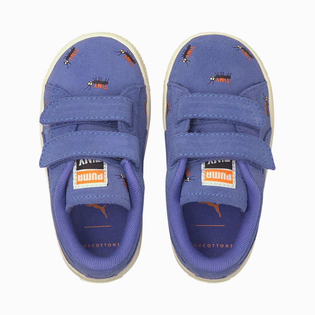 Chlapecké Tenisky Puma PUMA x TINYCOTTONS Suede Toddler Blankyt Bílé | 907KCFPWL