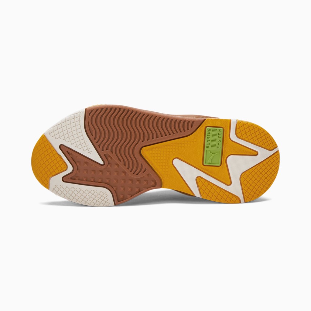 Chlapecké Tenisky Puma PUMA x WHITE CASTLE RS-X JR Mocha Bisque / Sunflower | 438SEPOKV