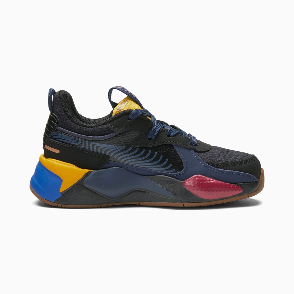 Chlapecké Tenisky Puma RS-X Global Futurism Little Černé | 851KXSWDF