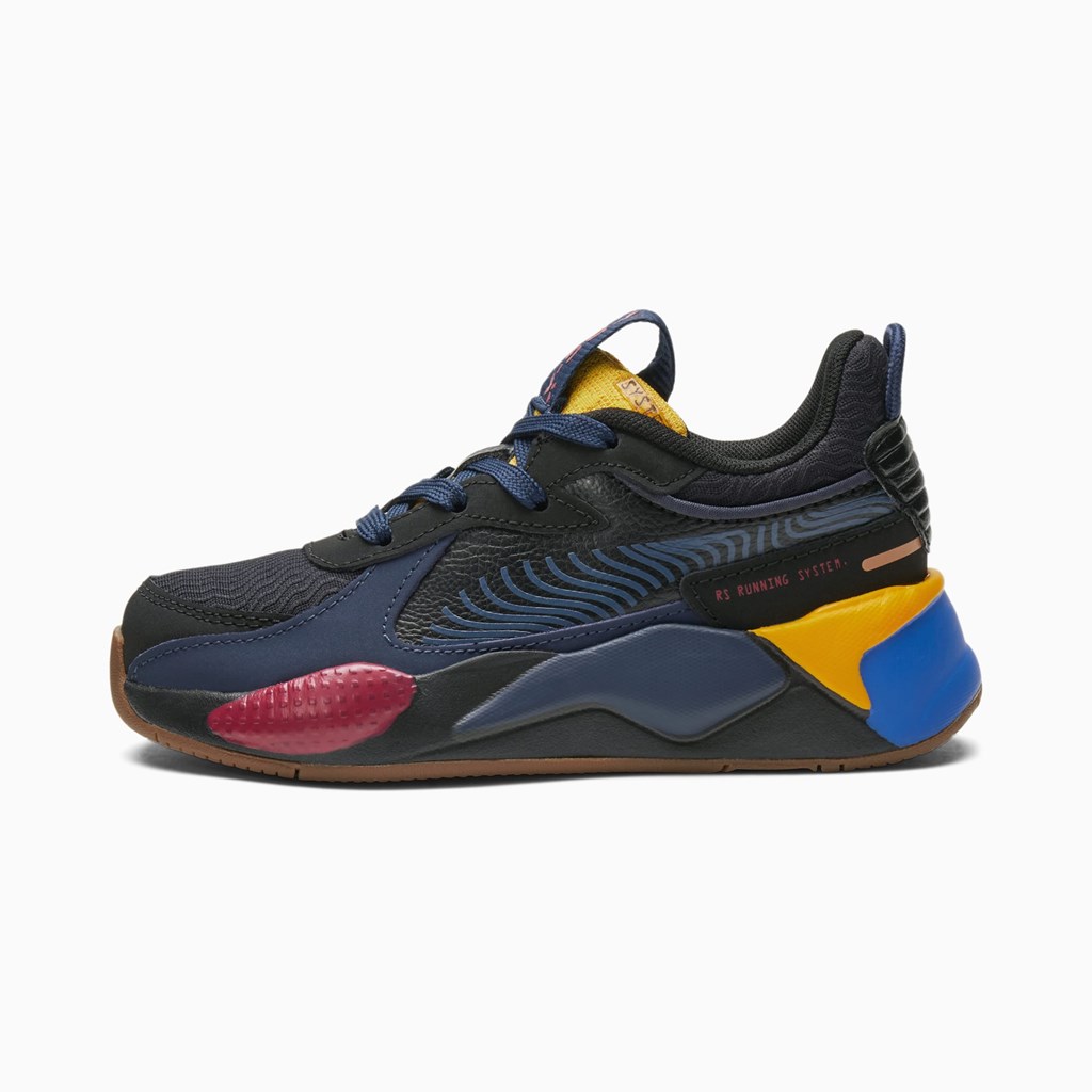 Chlapecké Tenisky Puma RS-X Global Futurism Little Černé | 851KXSWDF