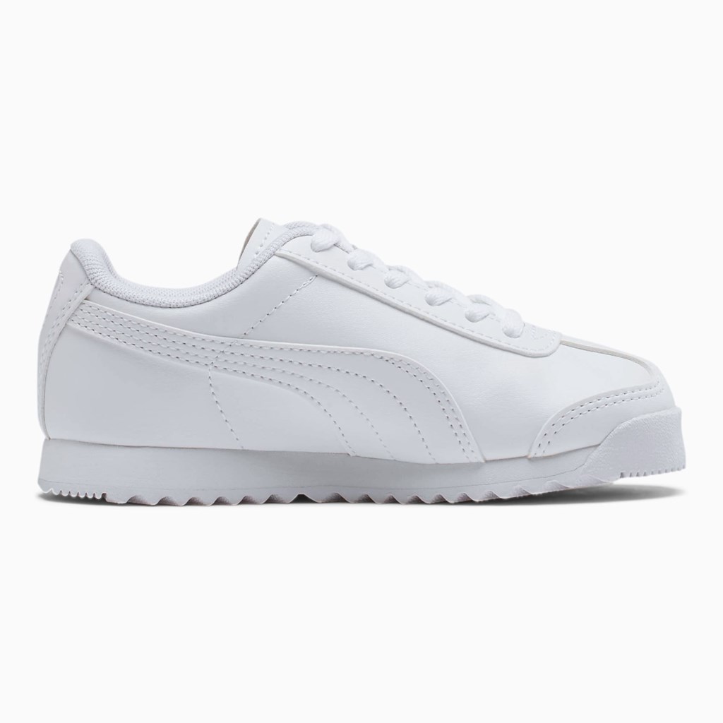 Chlapecké Tenisky Puma Roma Basic Little Bílé | 401VJCLDZ