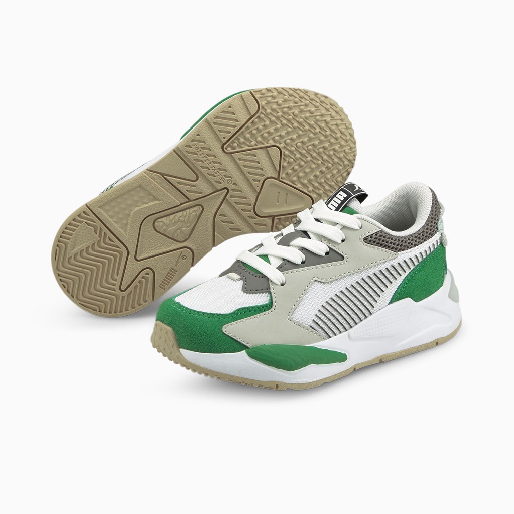 Chlapecké Tenisky Puma Rs-z College Little Zelene Bílé | 934MXIDQP