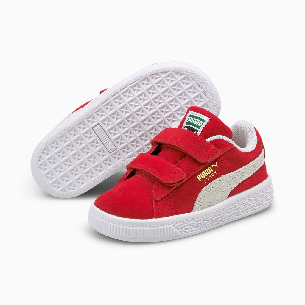 Chlapecké Tenisky Puma Suede Classic XXI AC Toddler Červené Bílé | 639RQBXAK