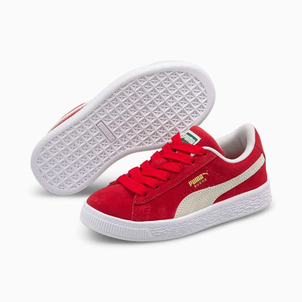 Chlapecké Tenisky Puma Suede Classic XXI Little Červené Bílé | 869OMXWJI