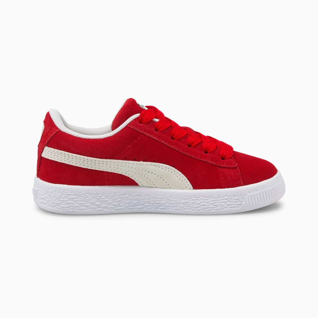 Chlapecké Tenisky Puma Suede Classic XXI Little Červené Bílé | 869OMXWJI