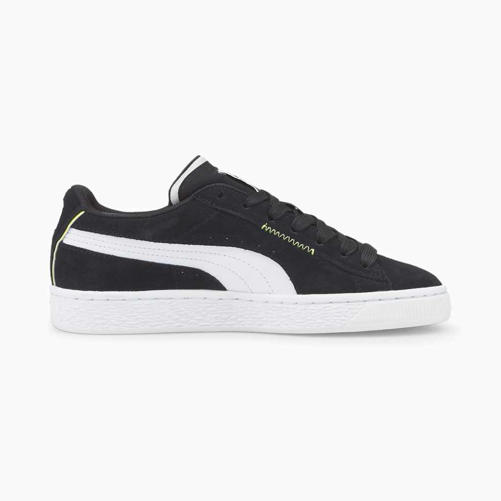 Chlapecké Tenisky Puma Suede Displaced JR Černé Bílé | 268ZQCLTU