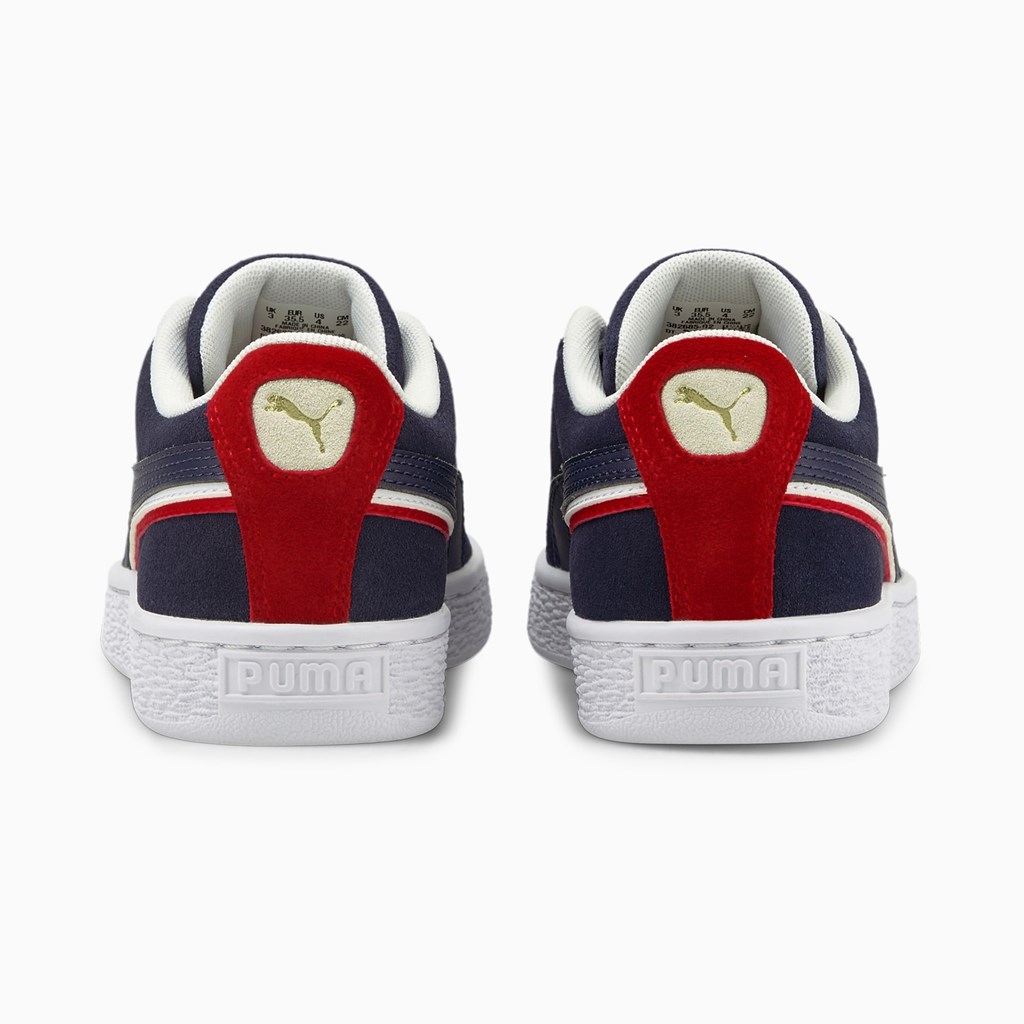 Chlapecké Tenisky Puma Suede Triplex JR Červené Bílé | 013LHXZAO