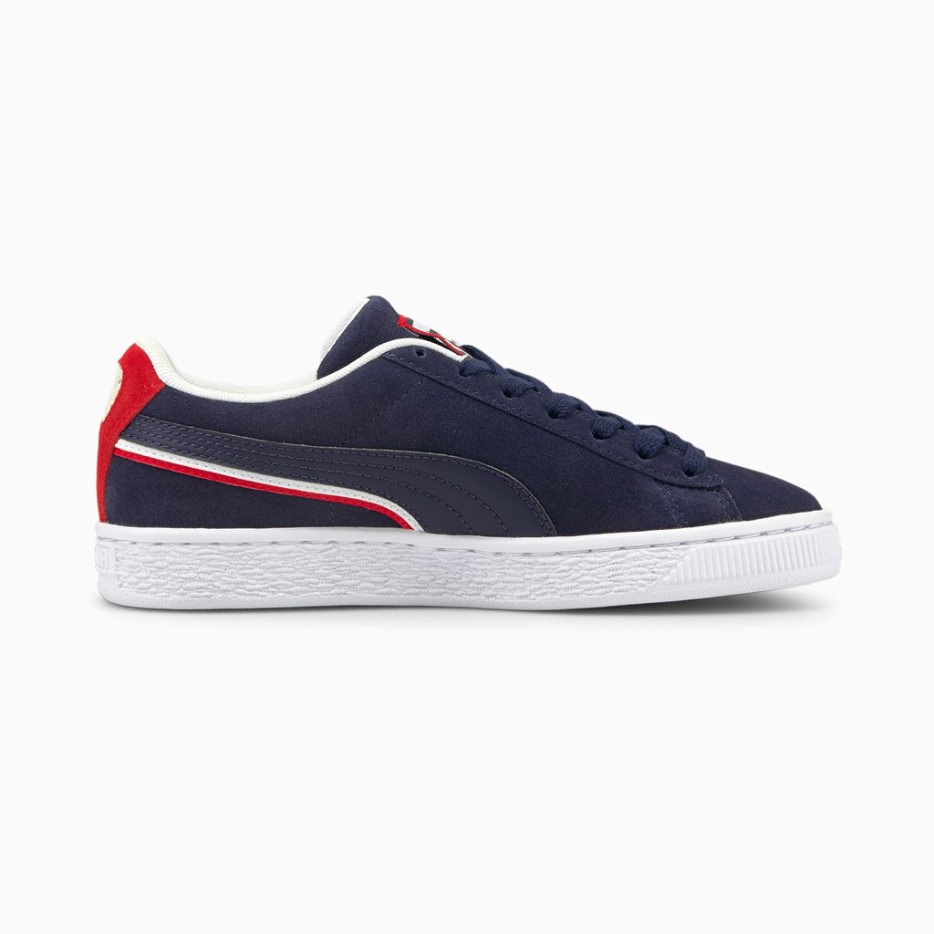 Chlapecké Tenisky Puma Suede Triplex JR Červené Bílé | 013LHXZAO