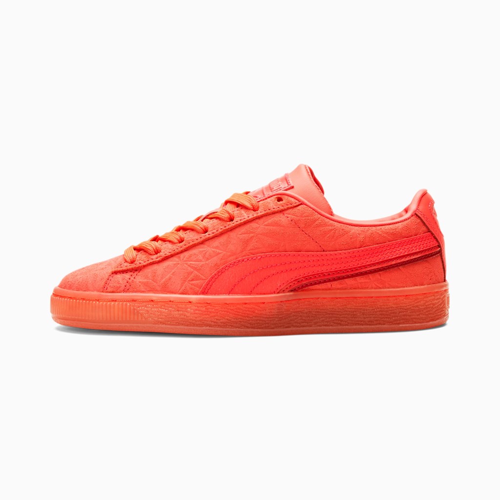 Chlapecké Tenisky Puma Suede Triplex Mono JR Růžové Červené | 519ZSGRUH