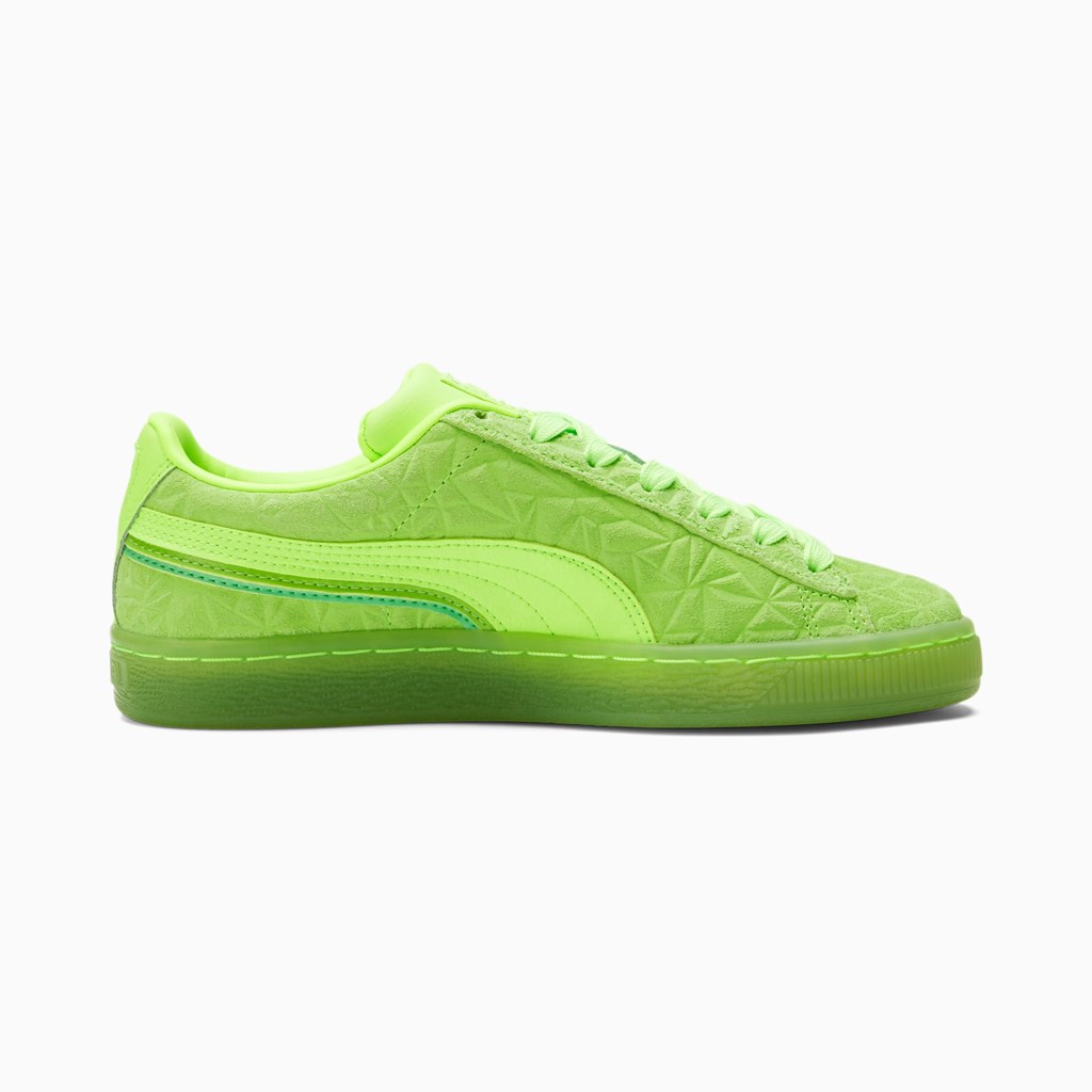 Chlapecké Tenisky Puma Suede Triplex Mono JR Zelene Zelene Zelene | 587XHZSNC