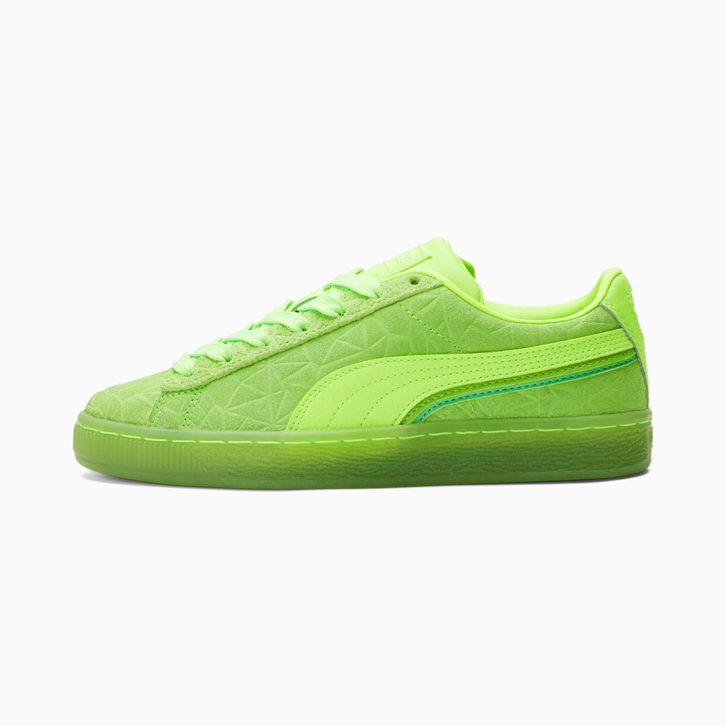 Chlapecké Tenisky Puma Suede Triplex Mono JR Zelene Zelene Zelene | 587XHZSNC