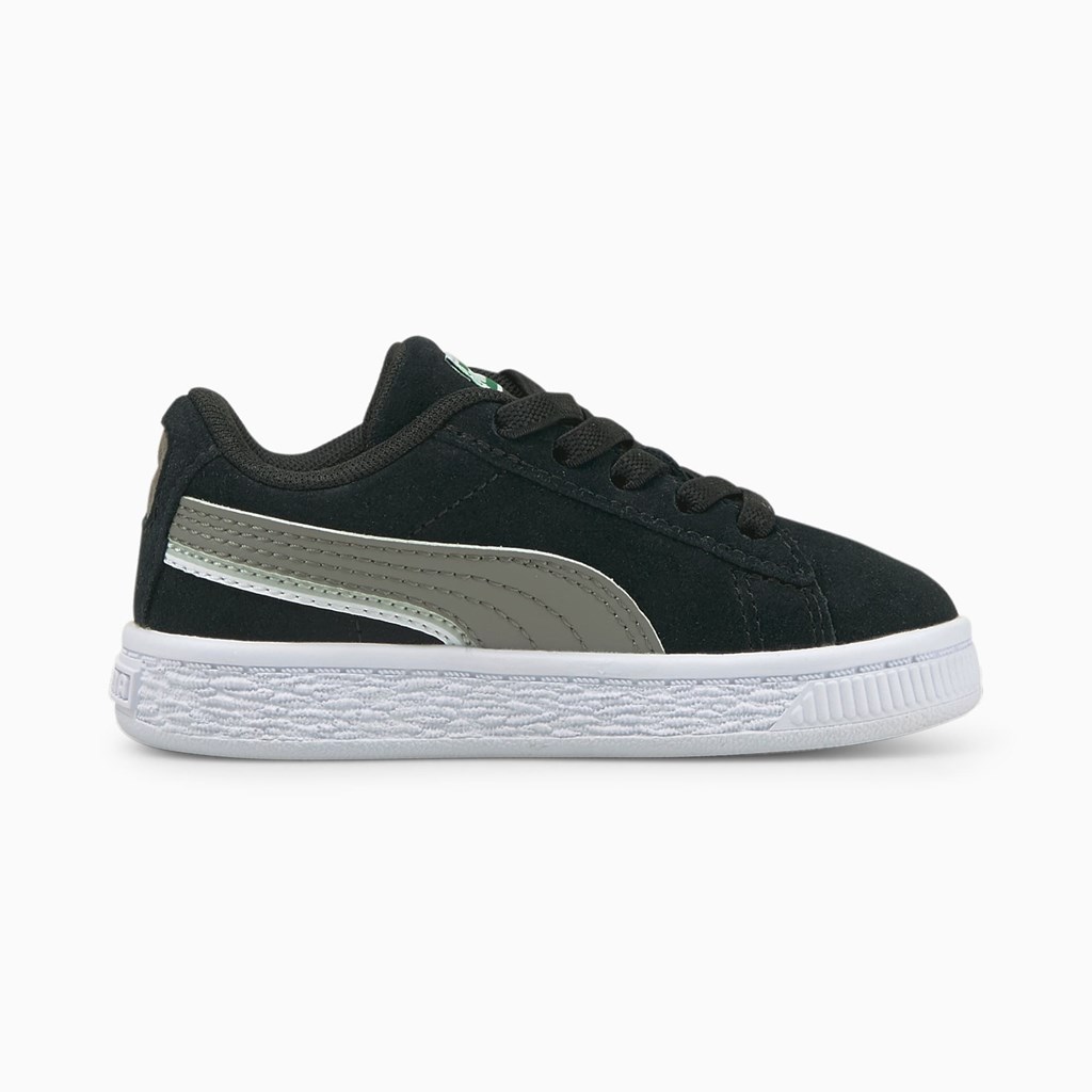 Chlapecké Tenisky Puma Suede Triplex Toddler Černé Bílé | 586LXTWGA