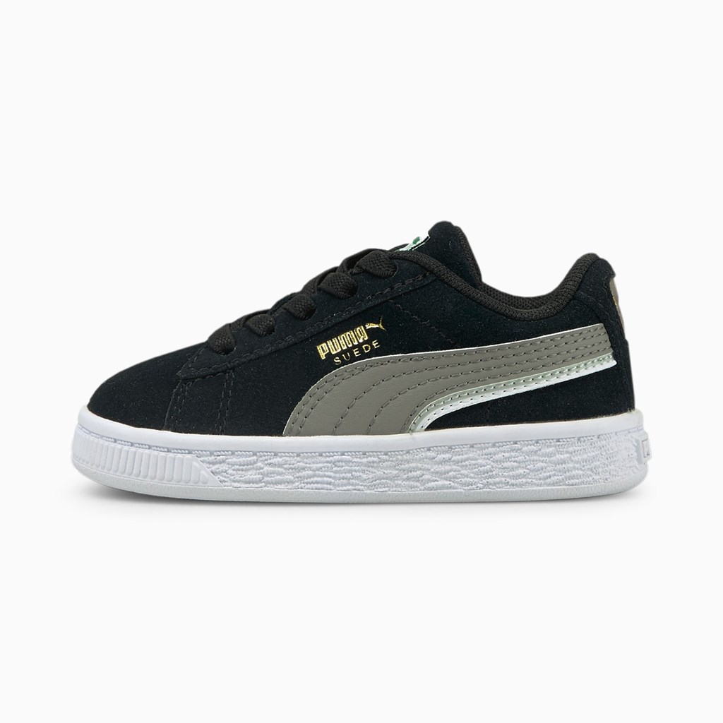 Chlapecké Tenisky Puma Suede Triplex Toddler Černé Bílé | 586LXTWGA