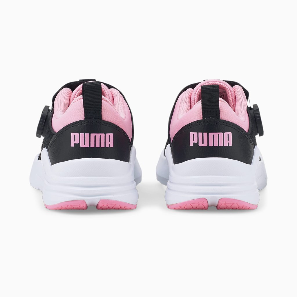 Chlapecké Tenisky Puma Wired Run Disc JR Černé Růžové | 287HWRDAP