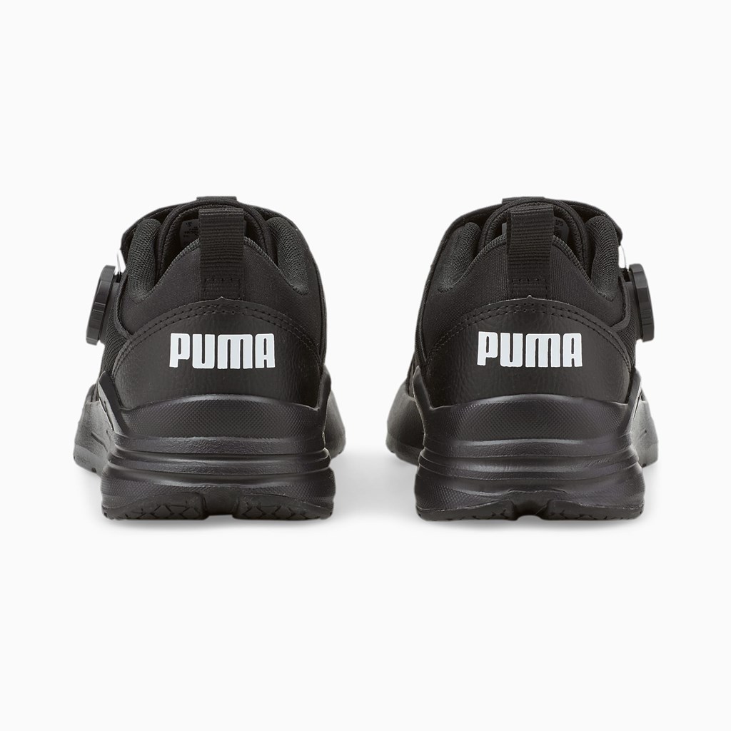 Chlapecké Tenisky Puma Wired Run Disc JR Černé Bílé | 873KNXVRP