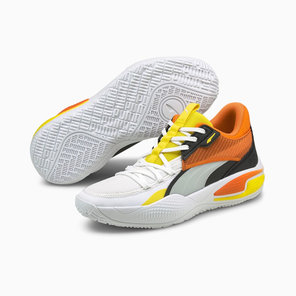 Dámské Basketbalové Boty Puma Court Rider Court Crush Street Bílé | 743852-ZUH