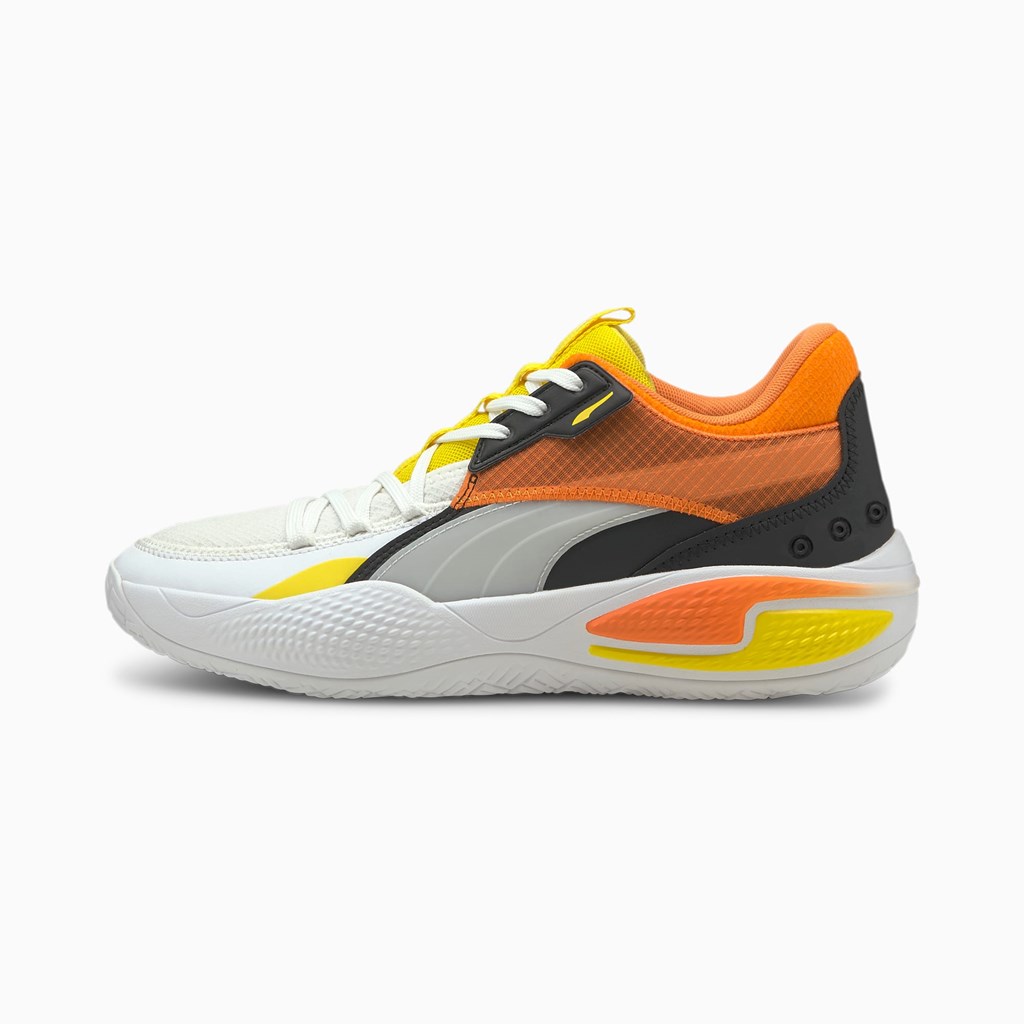 Dámské Basketbalové Boty Puma Court Rider Court Crush Street Bílé | 743852-ZUH