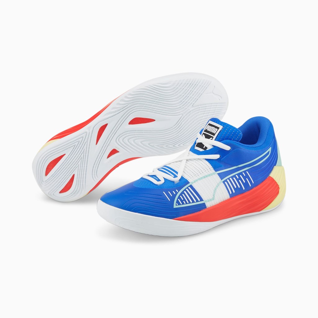 Dámské Basketbalové Boty Puma Fusion Nitro Bluemazing / Sunblaze | 749582-SYX