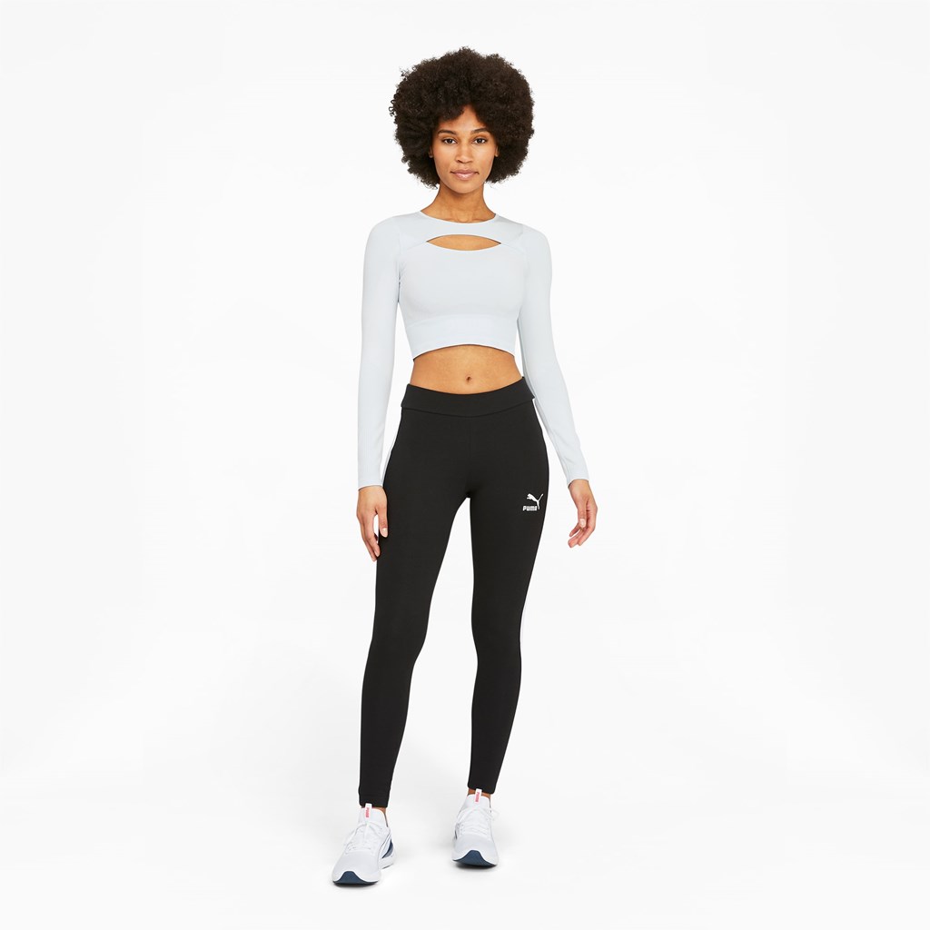 Dámské Běžecké Tričko Puma FORMKNIT SEAMLESS Long Sleeve Tréninková Blankyt Bílé | 451CNGMFY