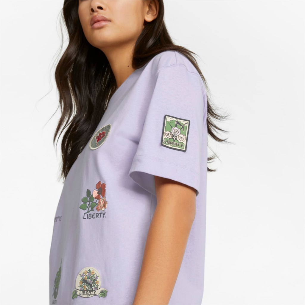 Dámské Běžecké Tričko Puma PUMA x LIBERTY Badge Pastel Lilac | 270MWBJRY