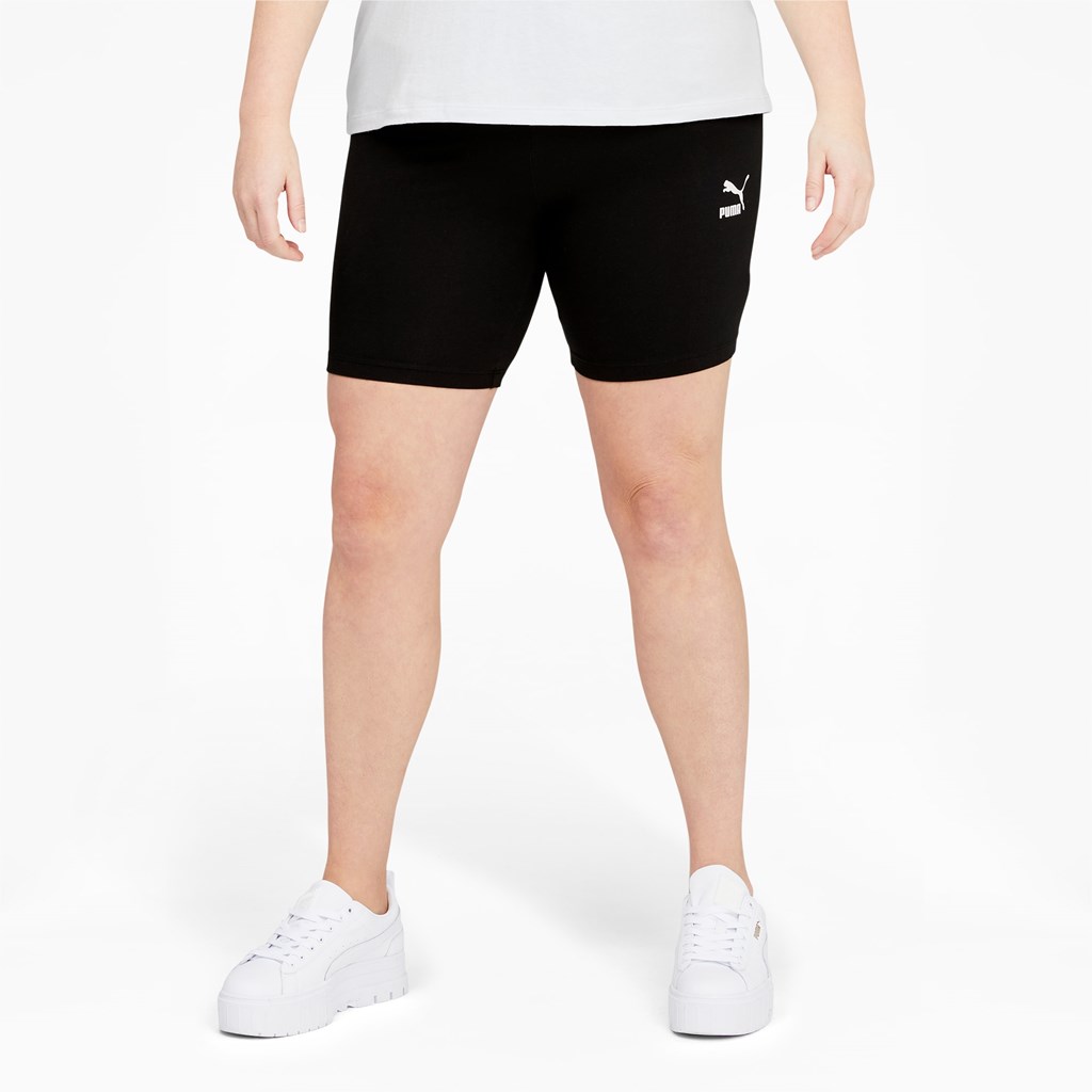 Dámské Legíny Puma Classics 7" Krátké Černé | 145LJNDEB