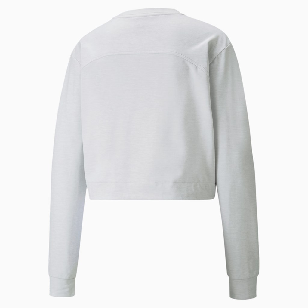 Dámské Mikiny Puma CLOUDSPUN Crew Neck Tréninková Nimbus Cloud Heather | TIHR05436