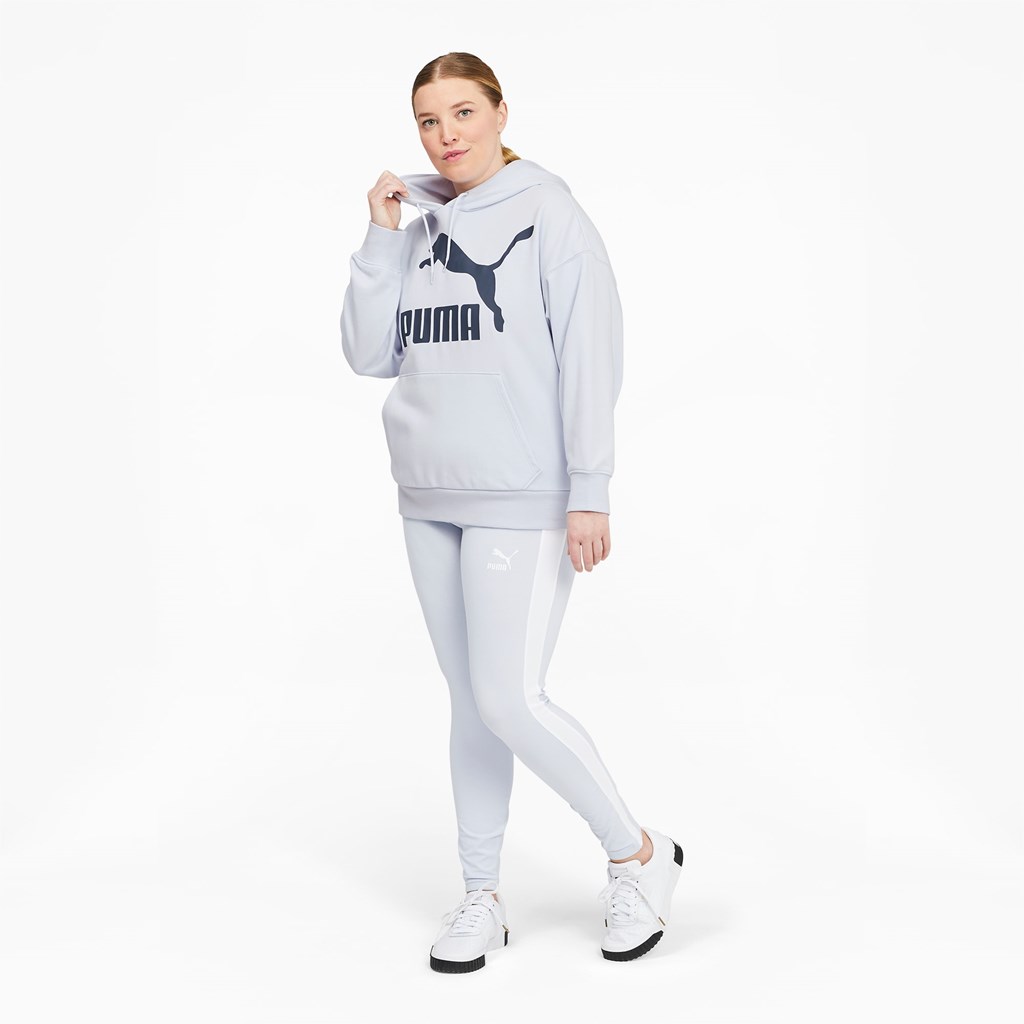 Dámské Mikiny S Kapucí Puma Classics Logo PL Arctic Ice | 843762-HUK