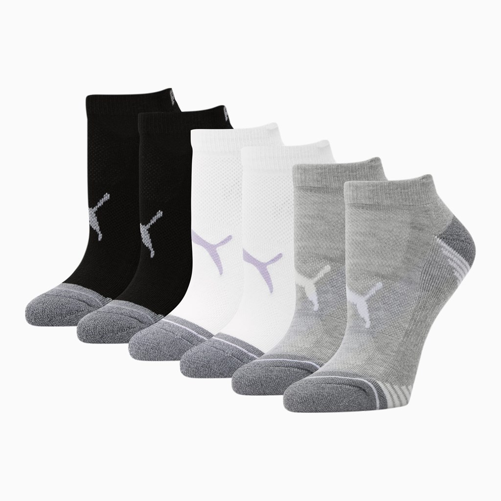 Dámské Ponožky Puma Low Cut Socks [6 Pack] Bílé Fialové | OGHPR9513