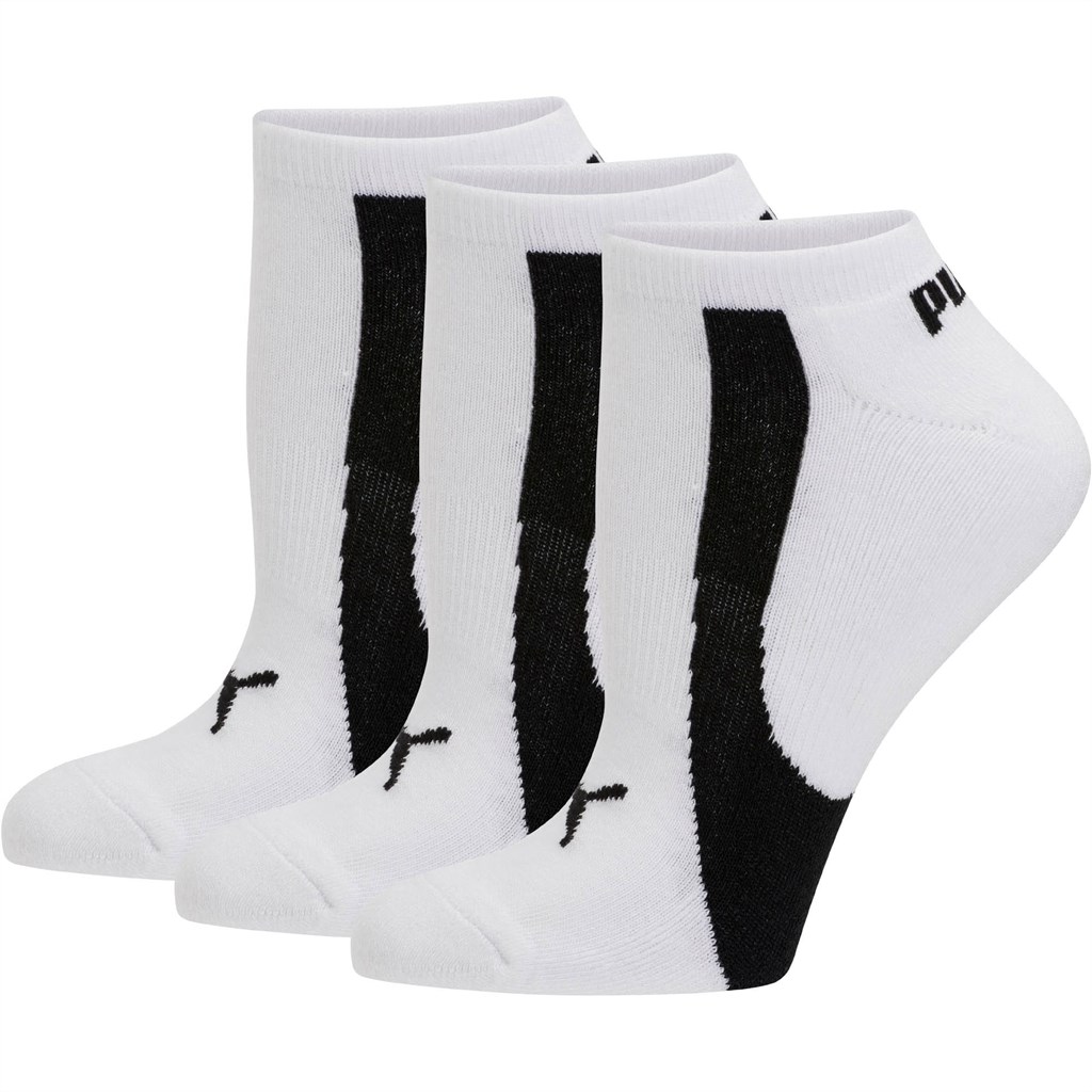 Dámské Ponožky Puma No Show Socks [3 Pack] Bílé Černé | VGABE2089