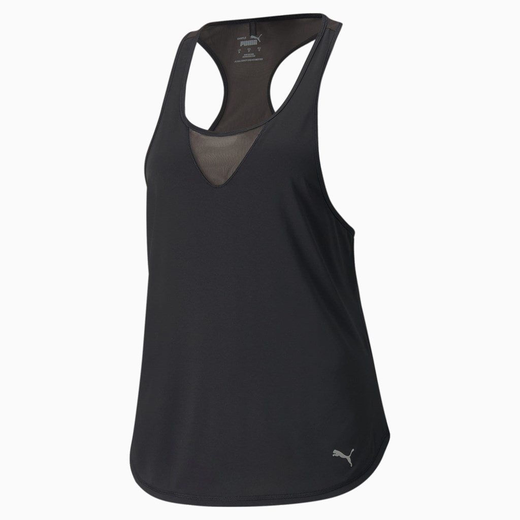 Dámské Tank Tops Puma COOLADAPT Běžecké Tank Top Černé | 9813507-SQ