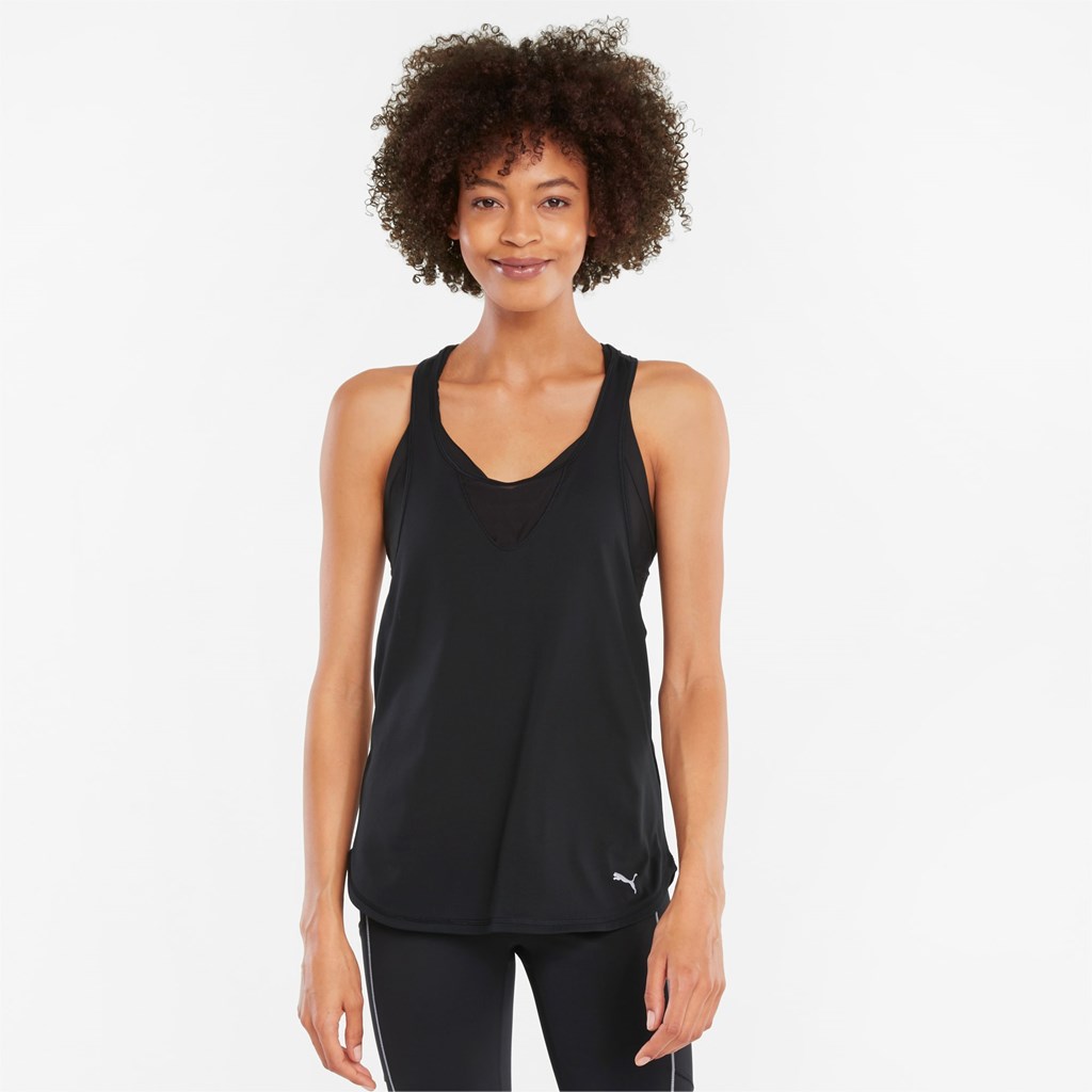 Dámské Tank Tops Puma COOLADAPT Běžecké Tank Top Černé | 9813507-SQ