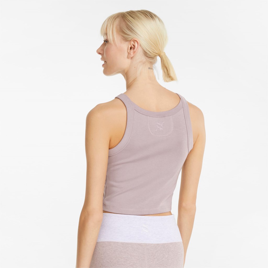 Dámské Tank Tops Puma Exhale Ribbed Tréninková Quail | 1543960-GF