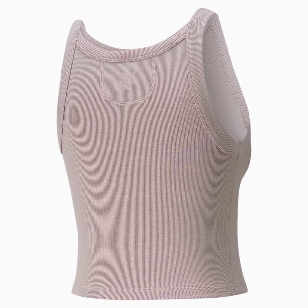 Dámské Tank Tops Puma Exhale Ribbed Tréninková Quail | 1543960-GF