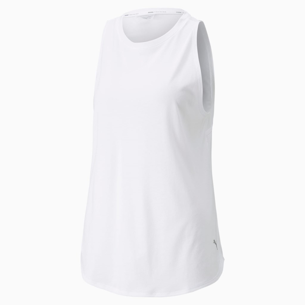 Dámské Tank Tops Puma Stardust Crystalline Tréninková Bílé | 7549608-EW